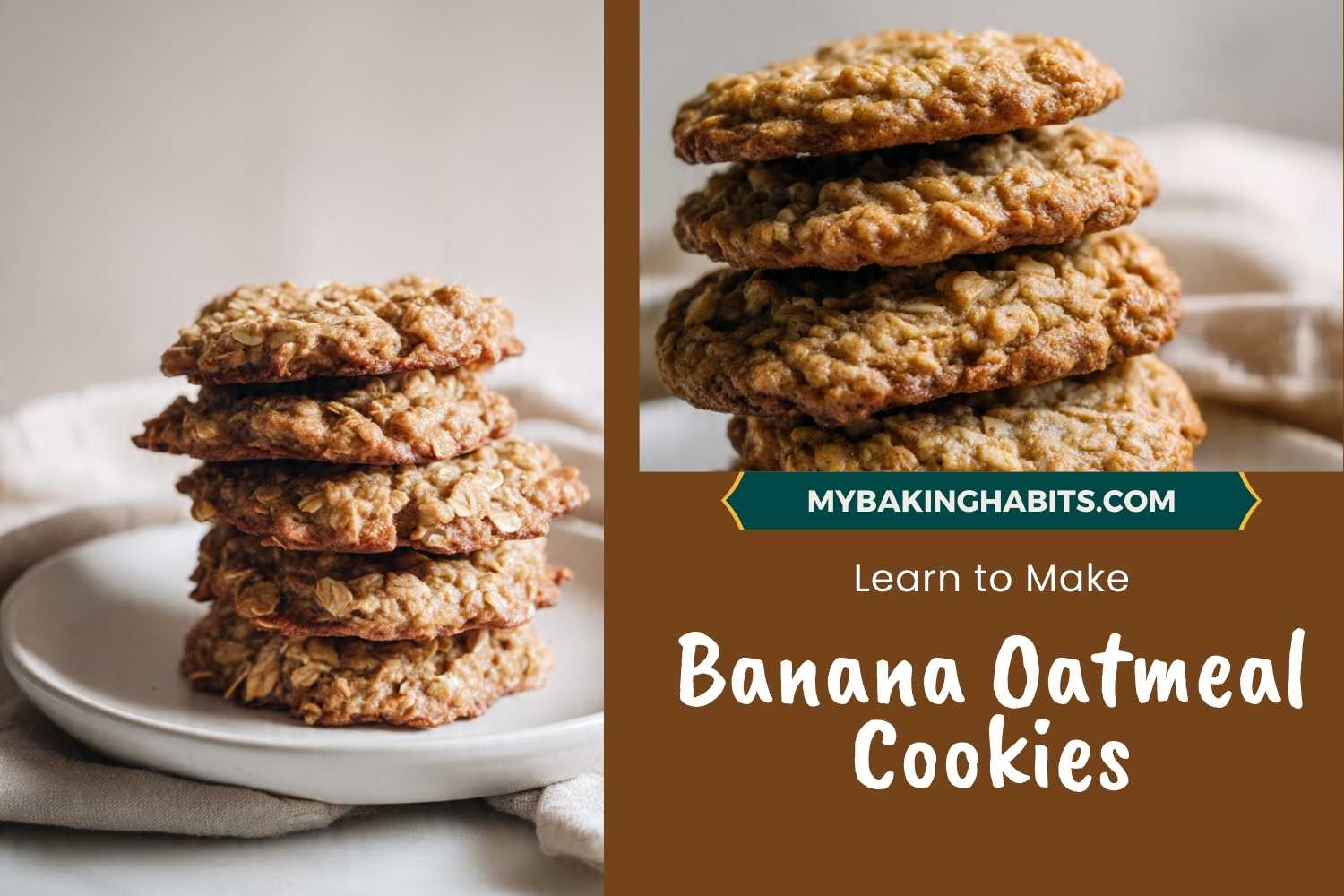 banana oatmeal cookies