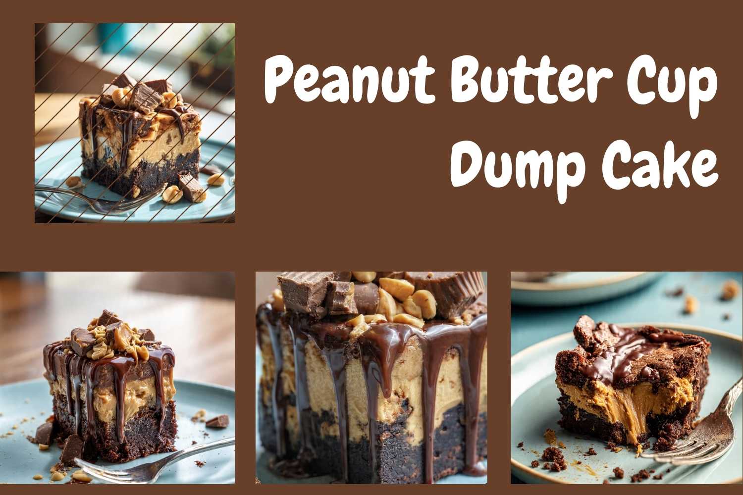 peanut butter cup dump cake