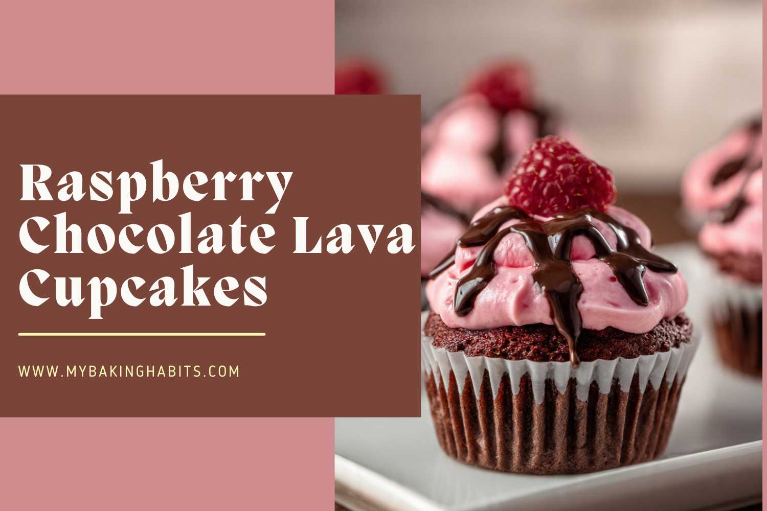 raspberry chocolate lava cupcakes