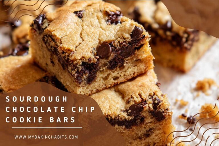 sourdough chocolate chip cookie bars