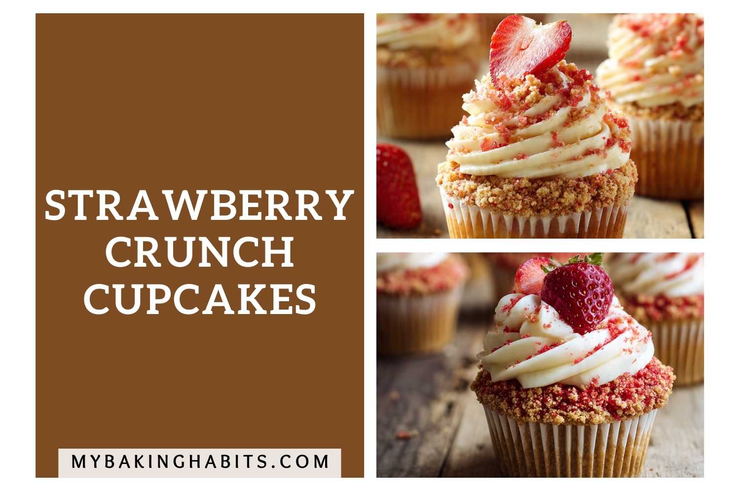 strawberry crunch cupcakes