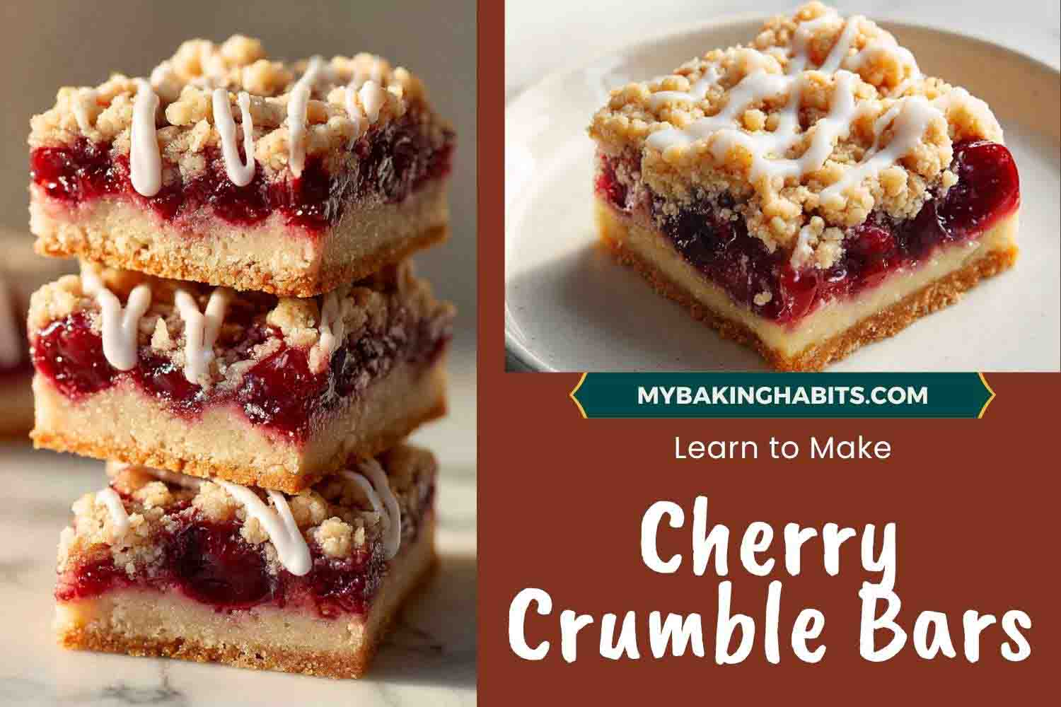 cherry crumble bars