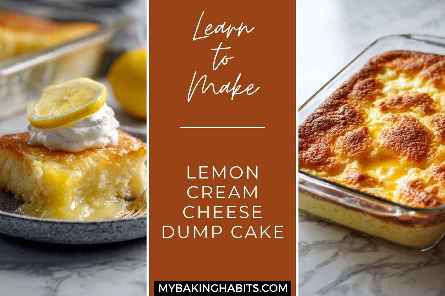 lemon cream cheese dump cake