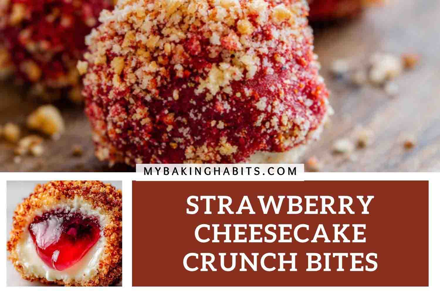 strawberry cheesecake crunch bites
